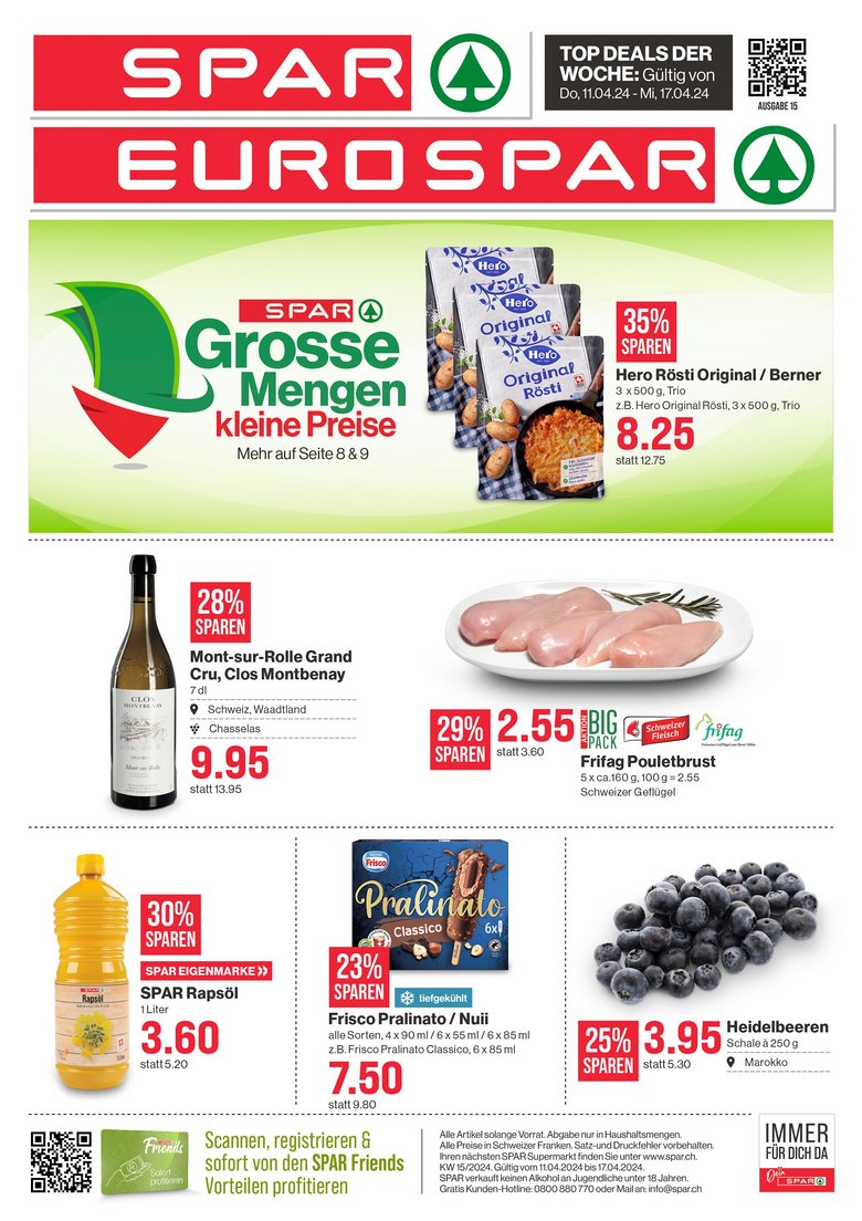 Zeitungen: Spar / Eurospar